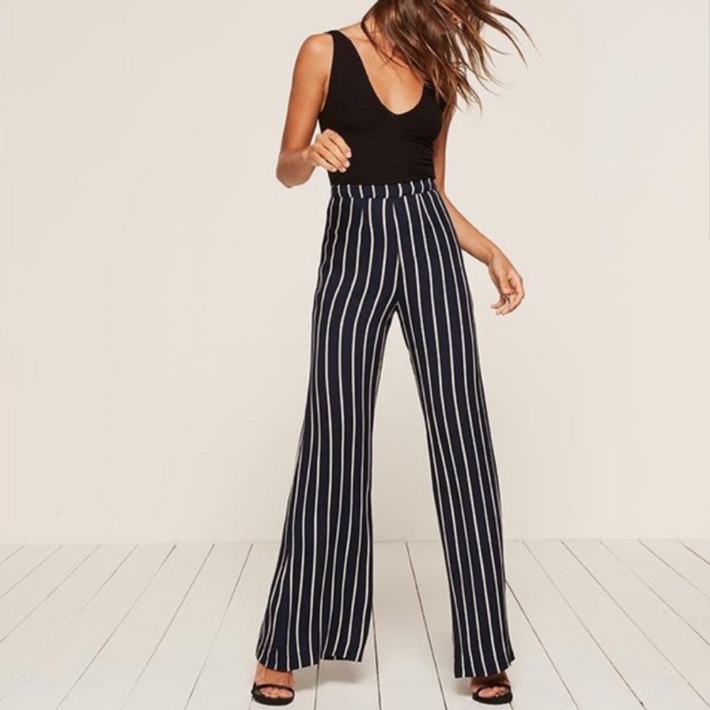 Reformation Wide Leg High Waist Pants